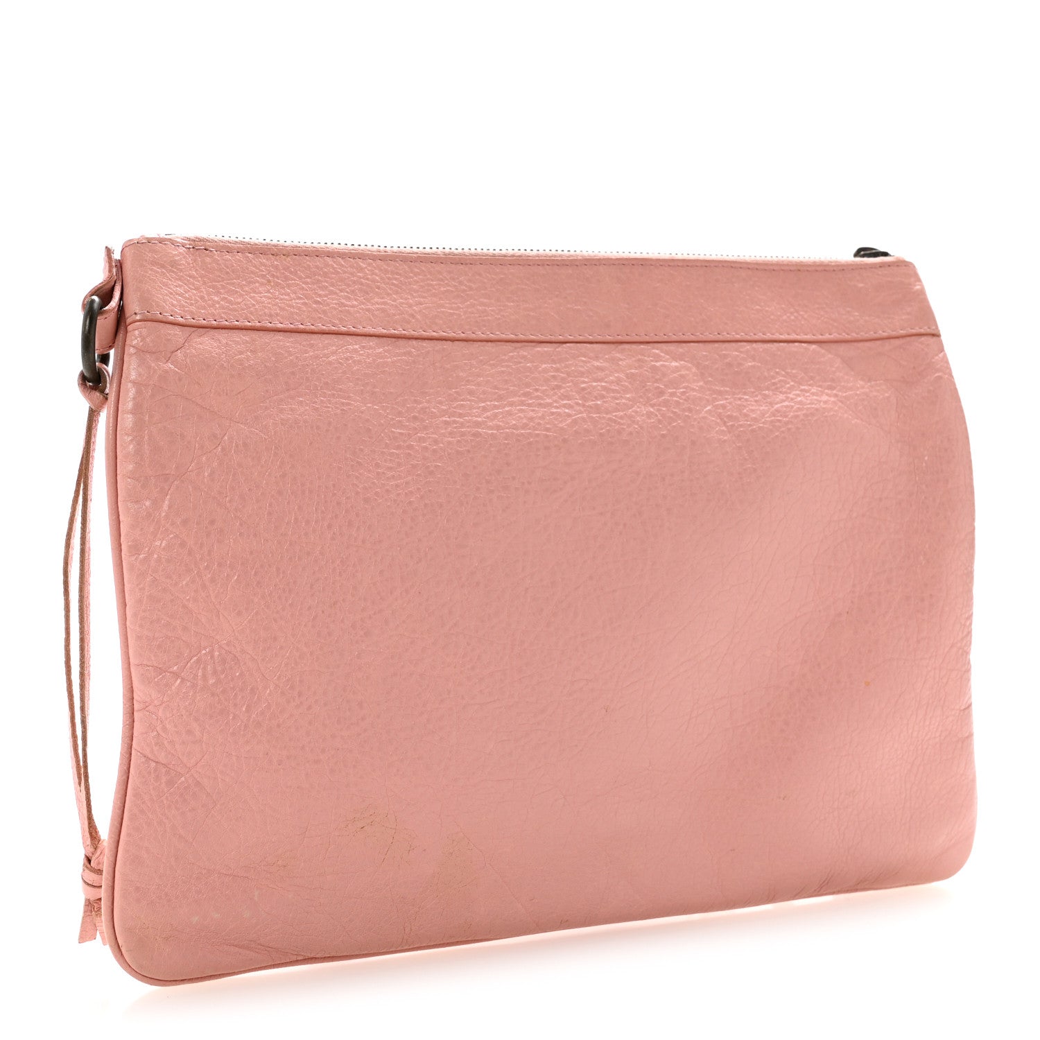Balenciaga Agneau Classic Hardware Flat Handle Clutch Rose Peche 3 of 15