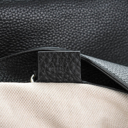 Gucci Pebbled Calfskin Medium Soho Chain Shoulder Bag Black 7 of 7