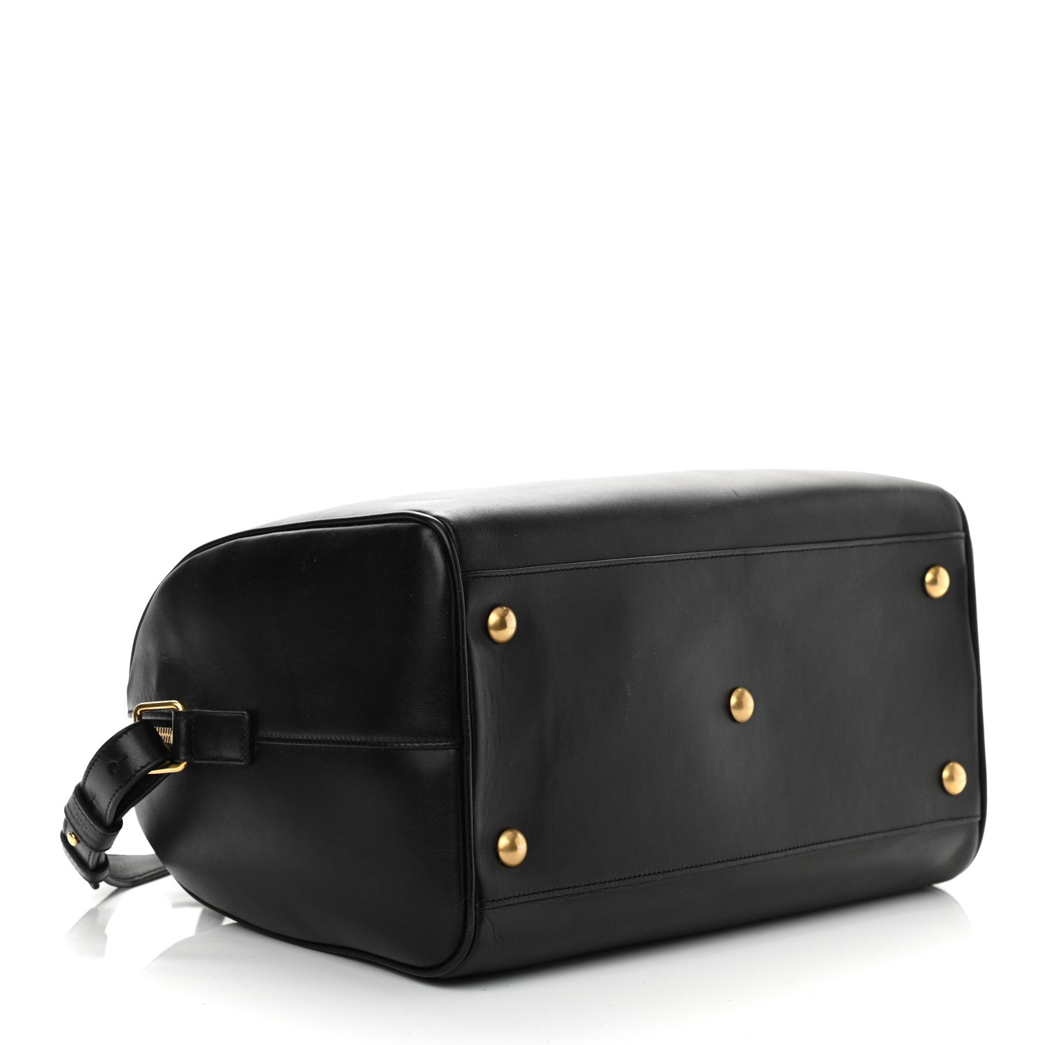 Saint Laurent Calfskin Classic Duffle 6 Black 4 of 11
