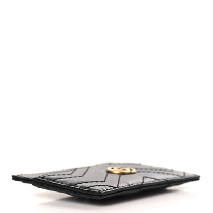 Gucci Calfskin Matelasse GG Marmont Card Holder Black 4 of 7