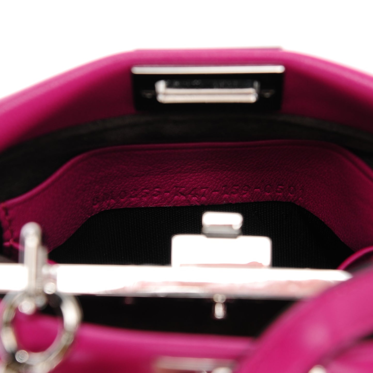Nappa Micro Peekaboo Iconic Satchel Magenta
