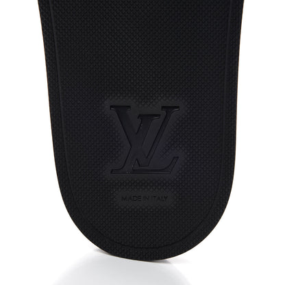 Louis Vuitton Calfskin Mens New Wave Mirabeau Flat Mules 10 Black 6 of 9