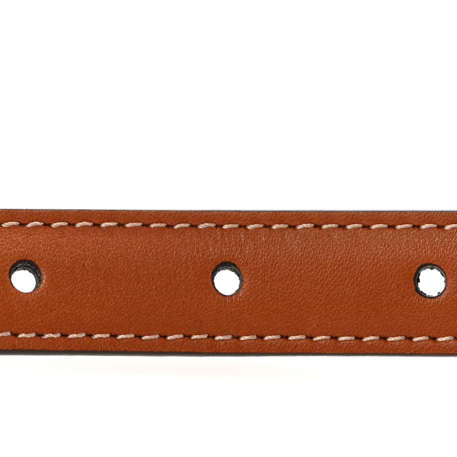 Celine Box Calfskin Medium 25mm Triomphe Belt 75 30 Tan 3 of 7