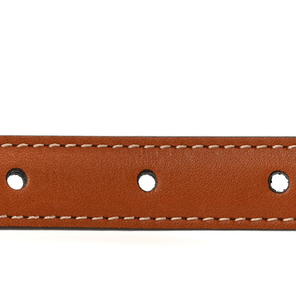 Celine Box Calfskin Medium 25mm Triomphe Belt 75 30 Tan 3 of 7