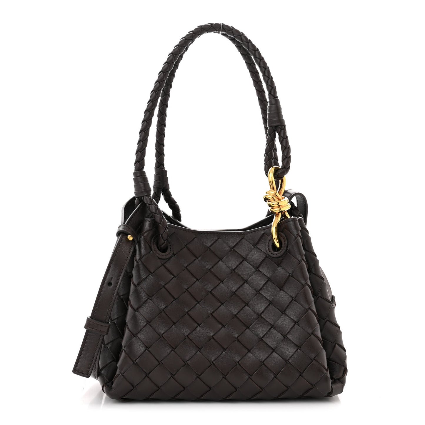 Nappa Intrecciato Small Parachute Shoulder Bag Fondant