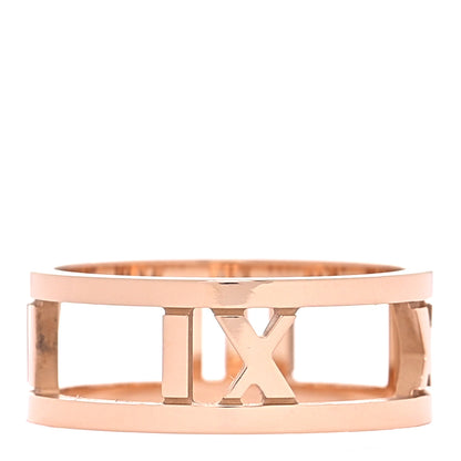 Tiffany 18K Rose Gold Atlas Open Ring 50 5.5 1 of 4
