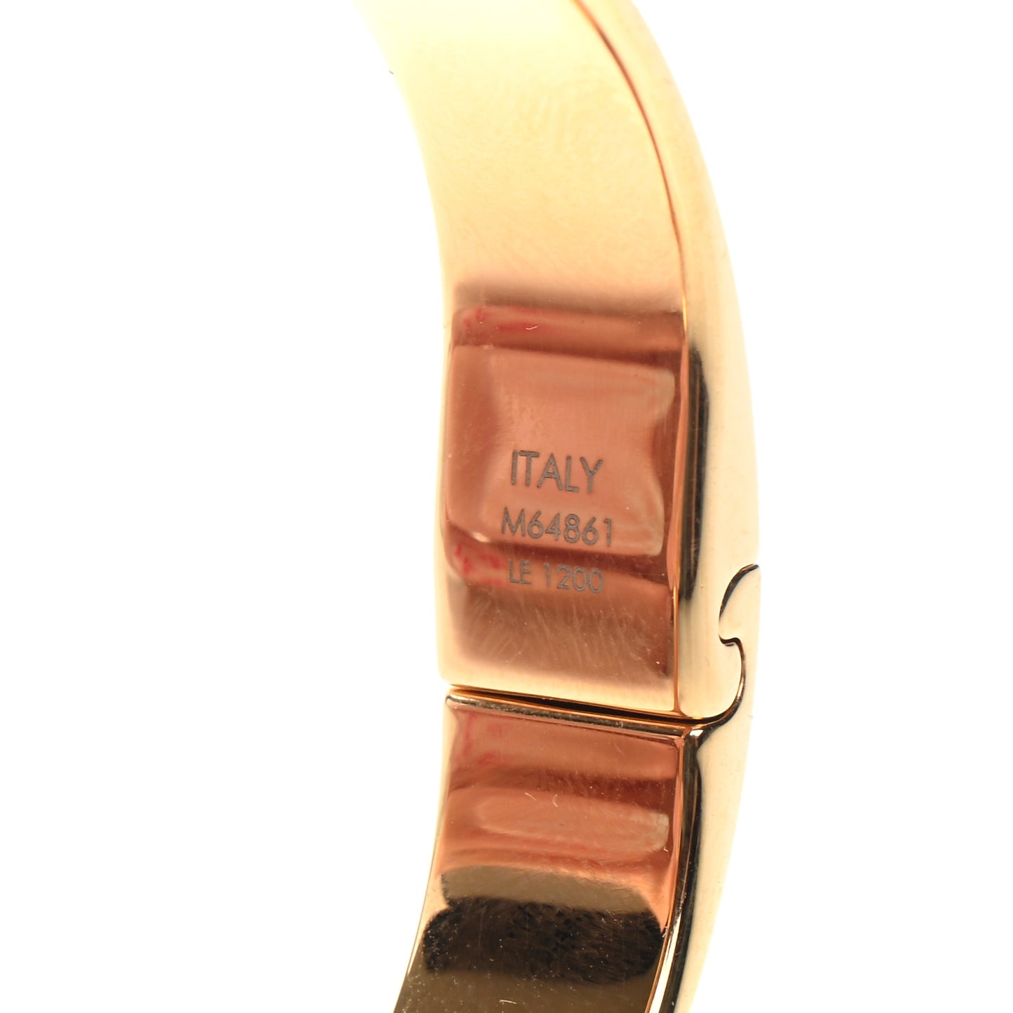 Brass Crystal Monogram Nanogram Strass Cuff M Gold