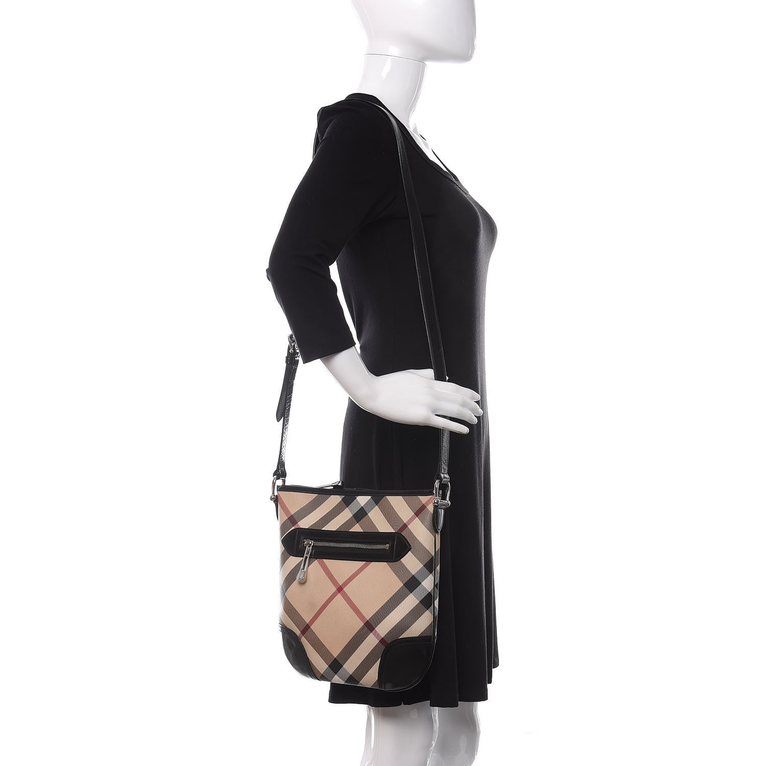 Burberry Supernova Check Small Dryden Crossbody Bag Black 2 of 19