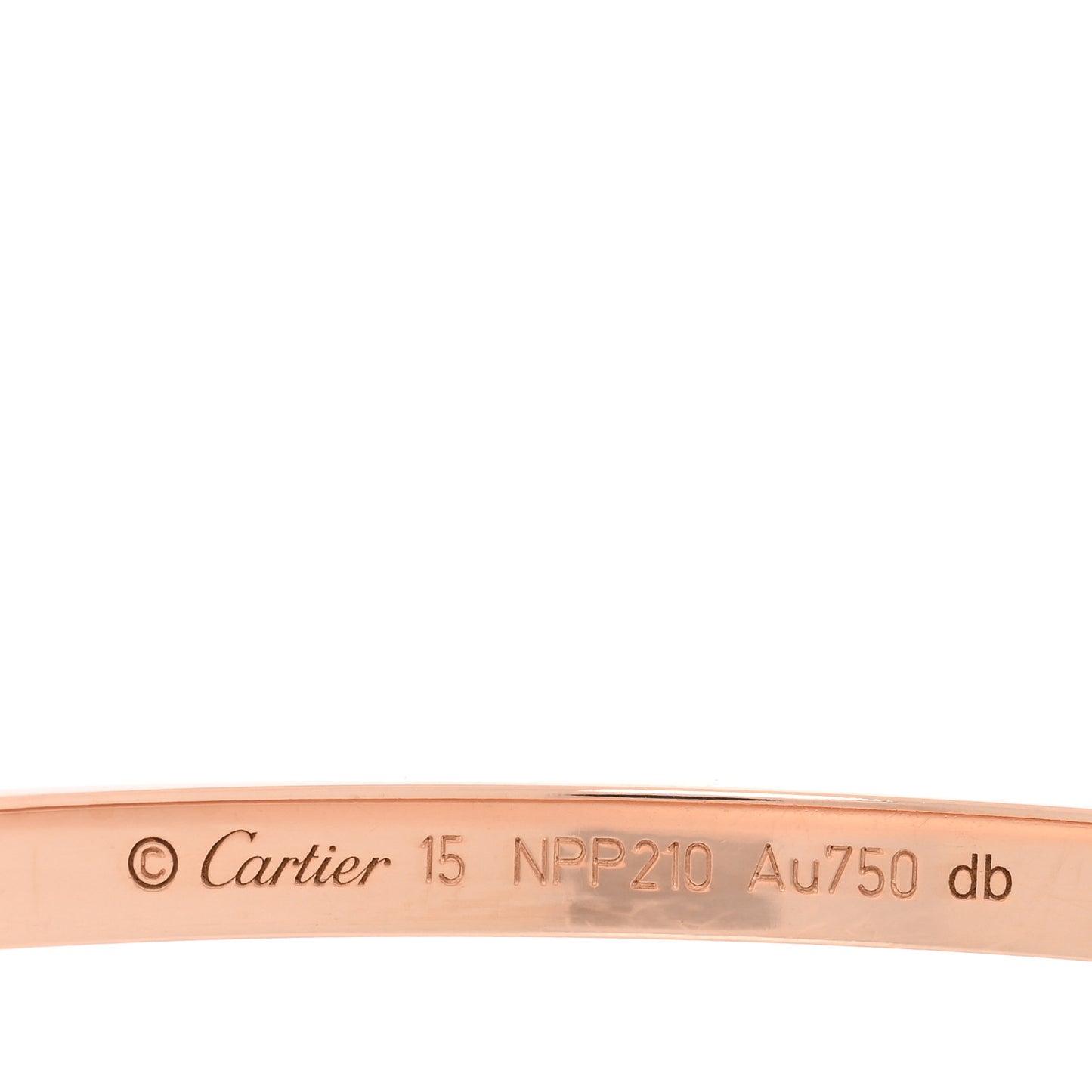 18K Pink Gold Small LOVE Bracelet 15