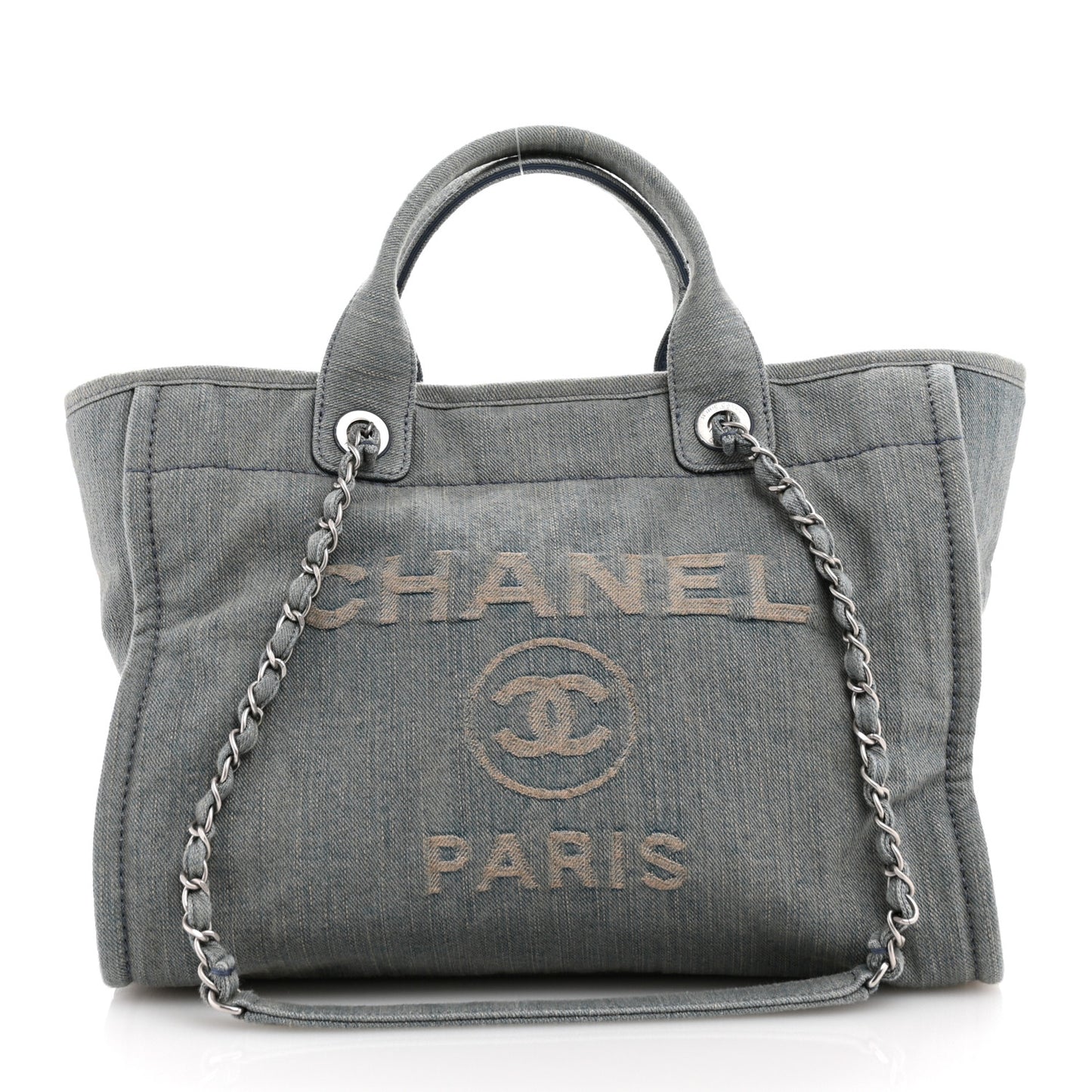 Denim Small Deauville Tote Light Blue