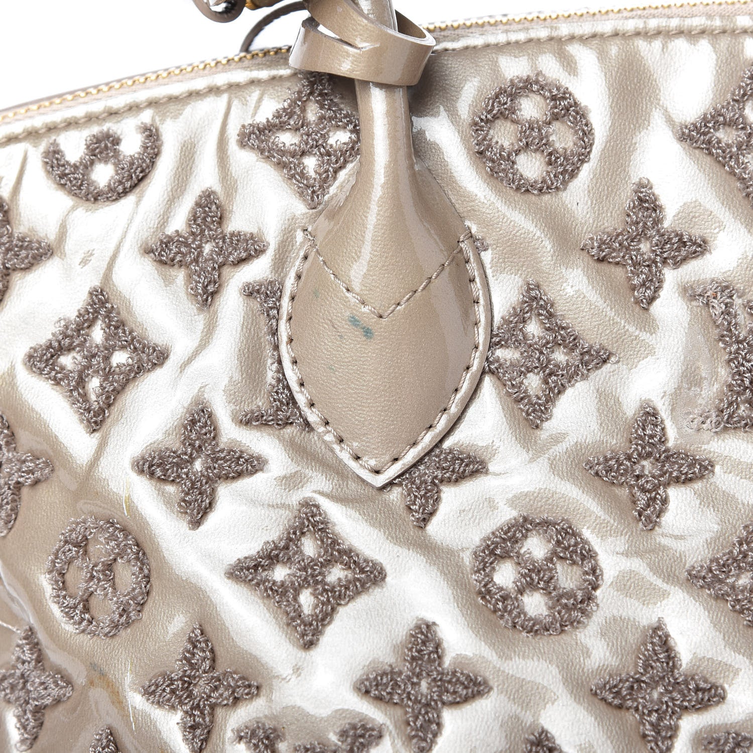 Louis Vuitton Patent Lambskin Fascination Lockit Gris 11 of 11