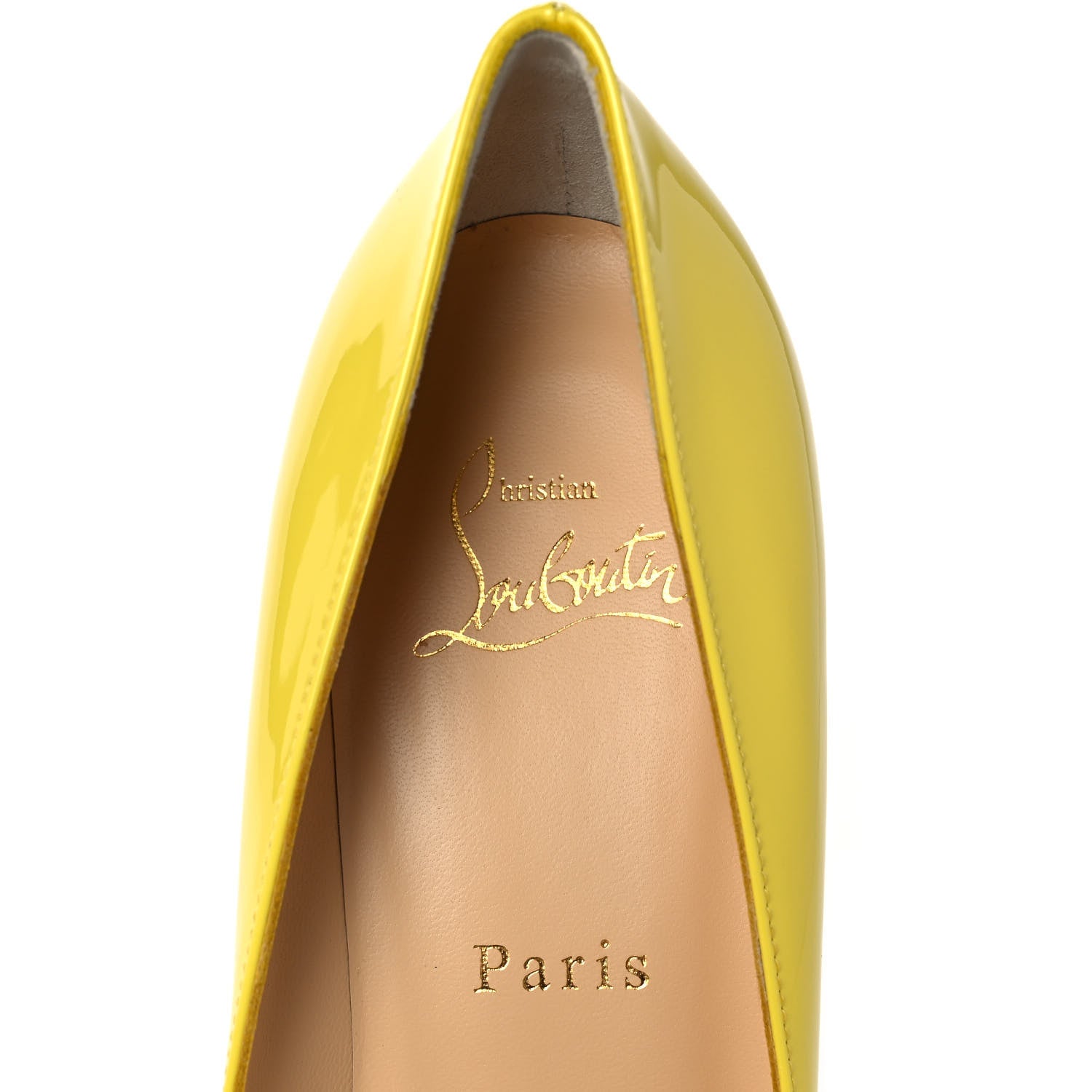 Christian Louboutin Patent Pigalle 85 Pumps 39 Citronade 7 of 8