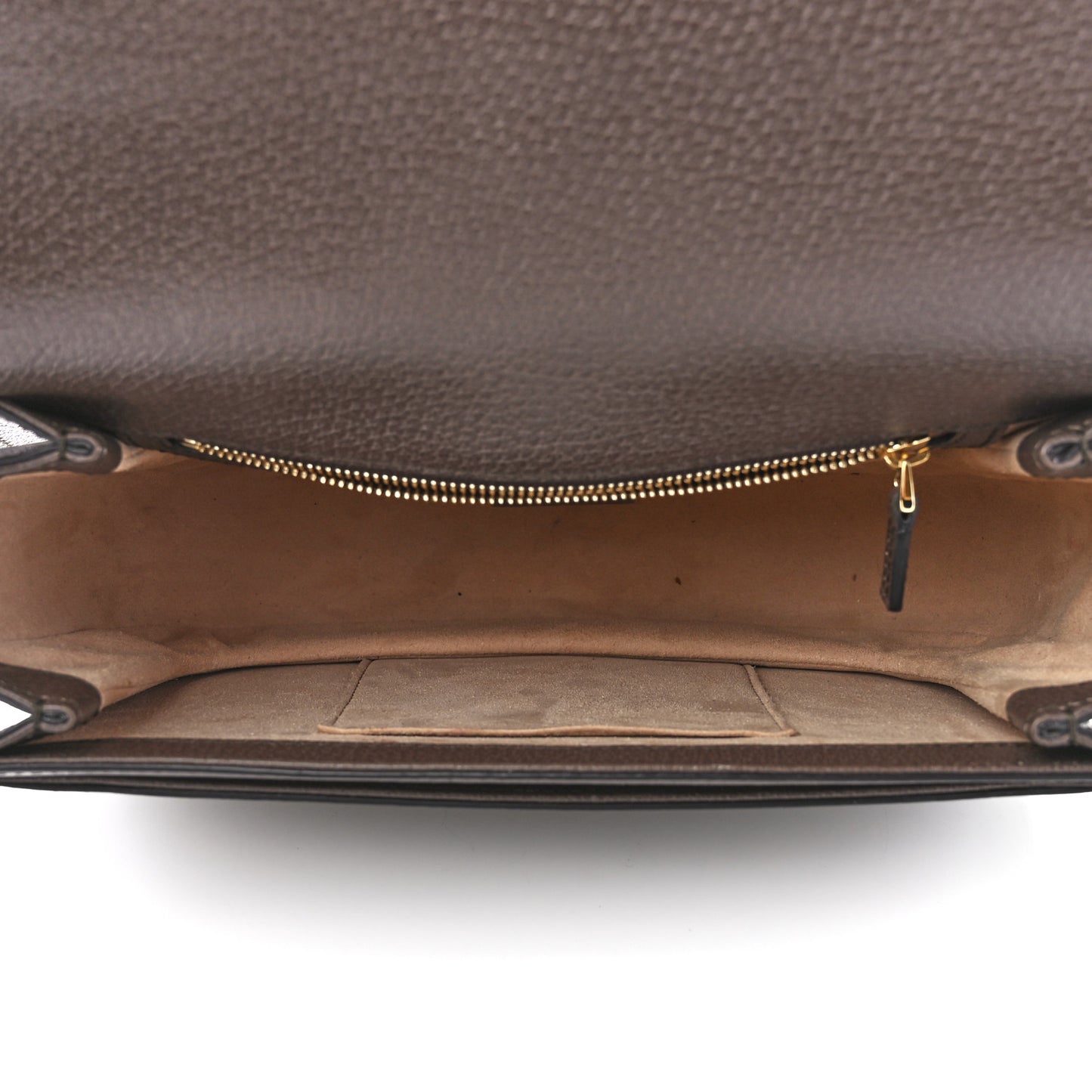 GG Supreme Monogram Web Small Ophidia Flap Messenger Bag Brown