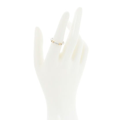 David Yurman Sterling Silver 18K Yellow Gold Diamond Petite Helena Wrap Ring 54 7 2 of 5