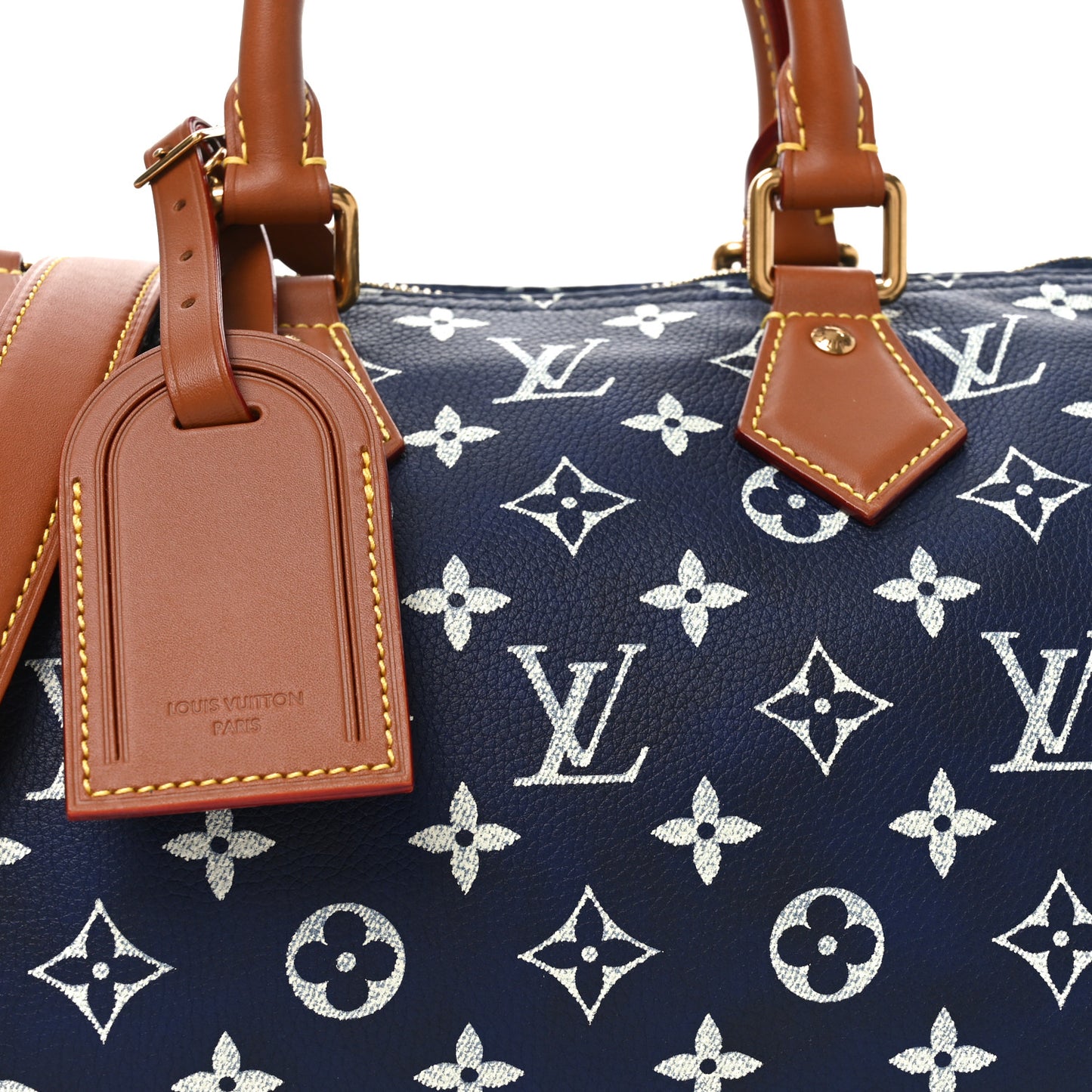 Calfskin Monogram Speedy P9 Bandouliere 25 Indigo