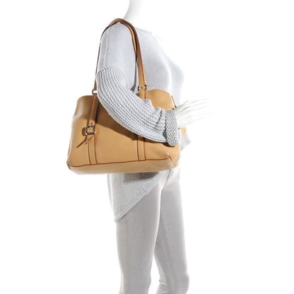 Prada Vitello Daino Logo Tote Nocciolo 6 of 13