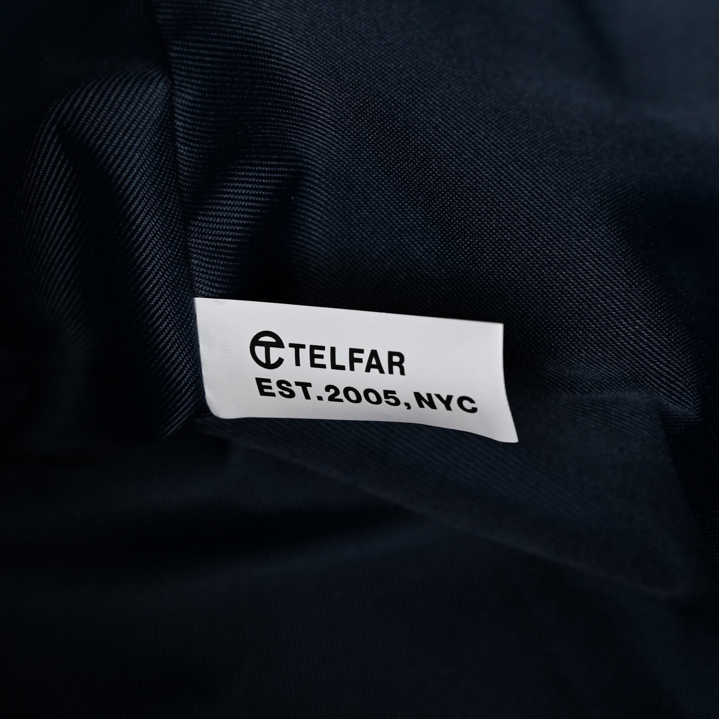 Vegan Leather Medium Shopping Bag Navy