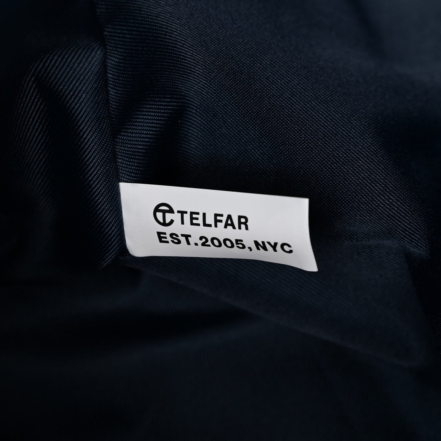 Telfar Vegan Leather Medium Shopping Bag Navy 7 of 10