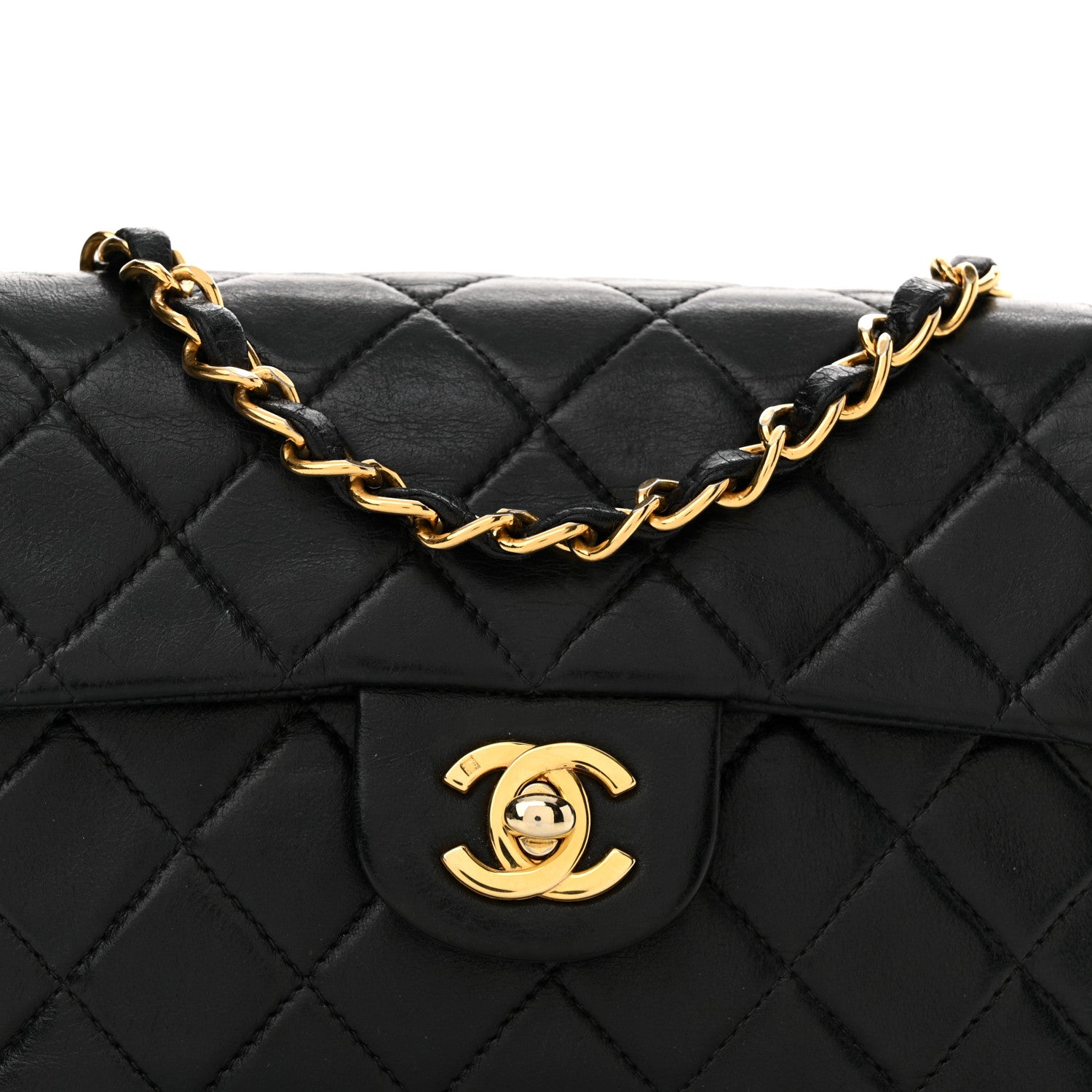 Chanel Lambskin Quilted Mini Square Flap Black 1825673 – FASHIONPHILE