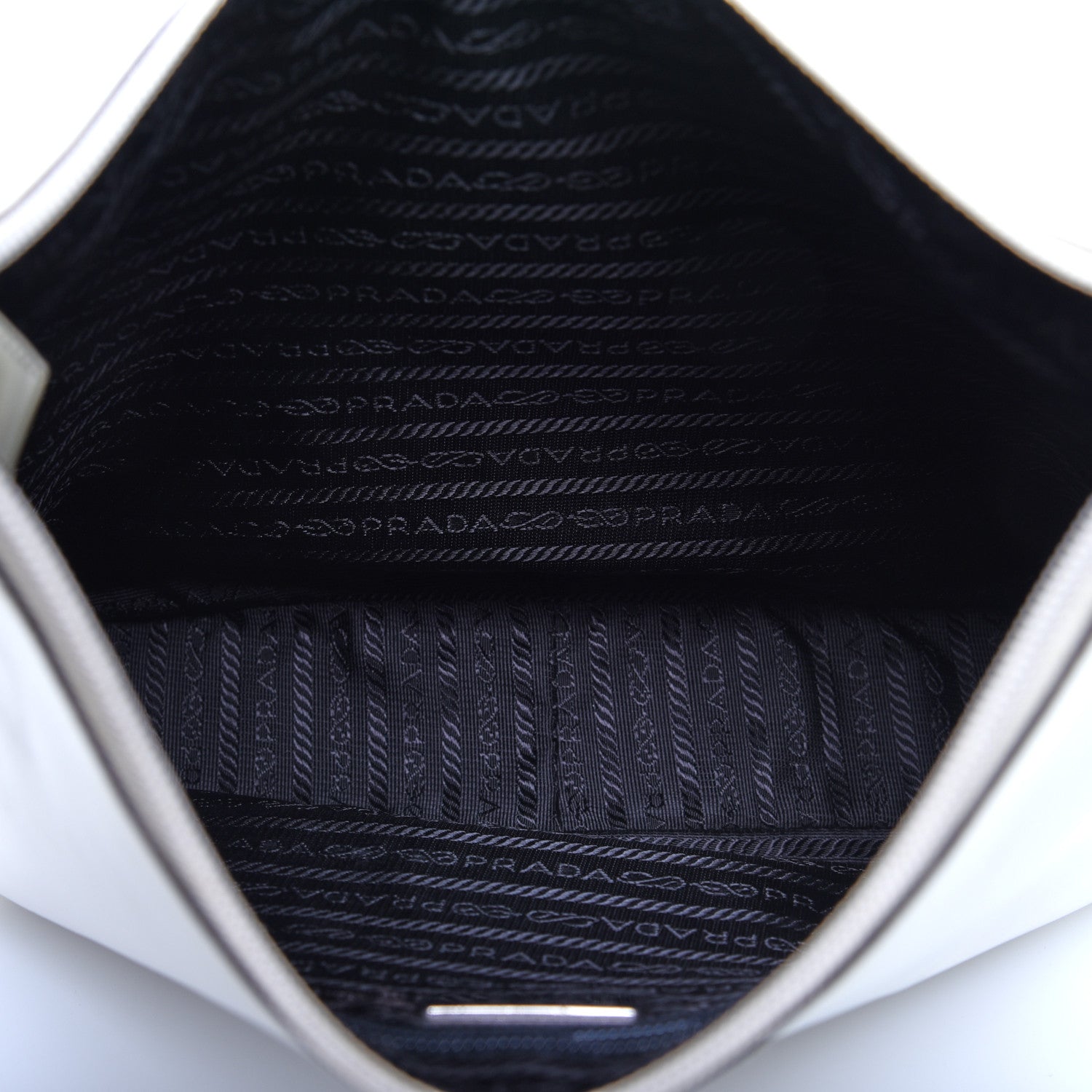 Prada Spazzolato Top Handle White 5 of 12