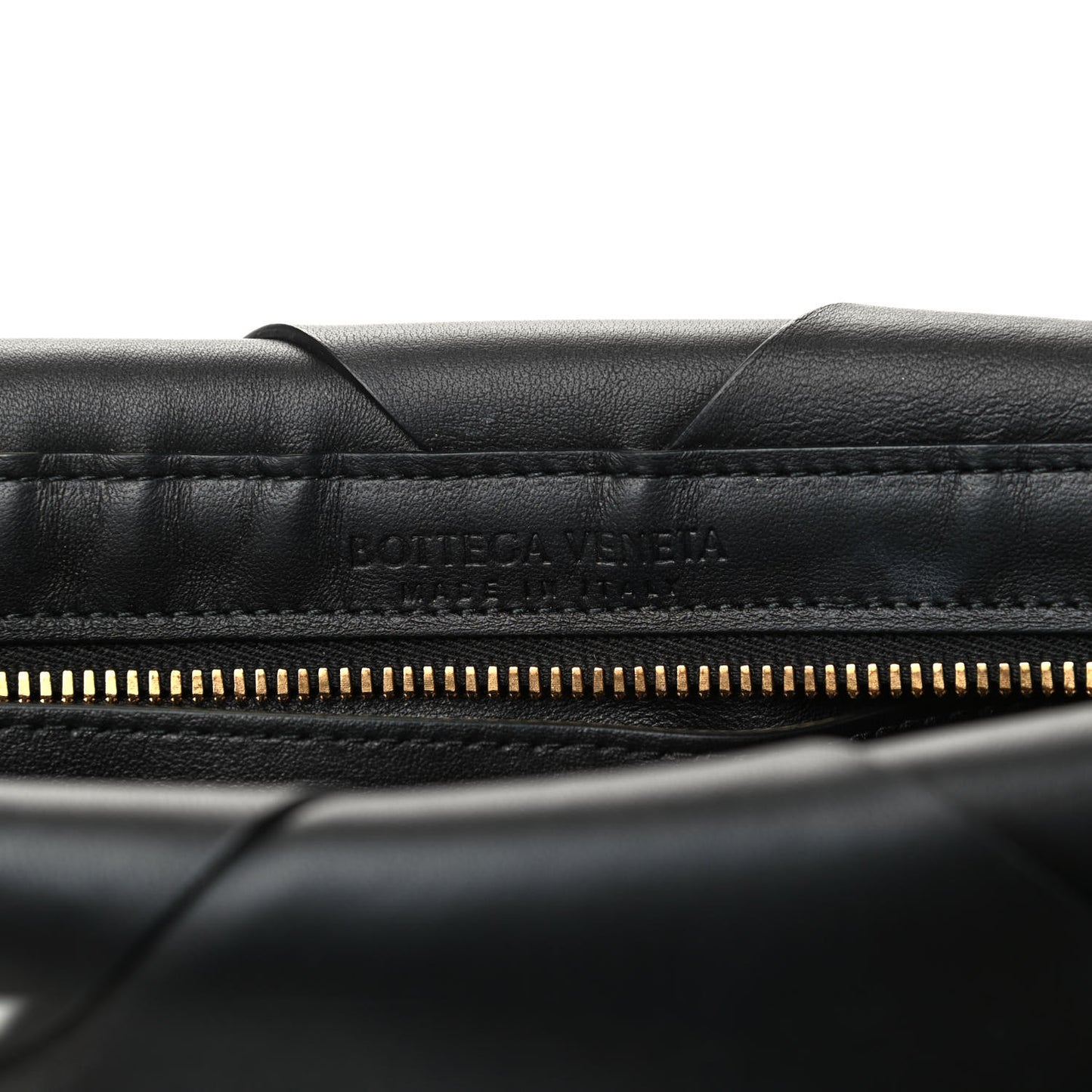 Woven Nappa Clutch Black