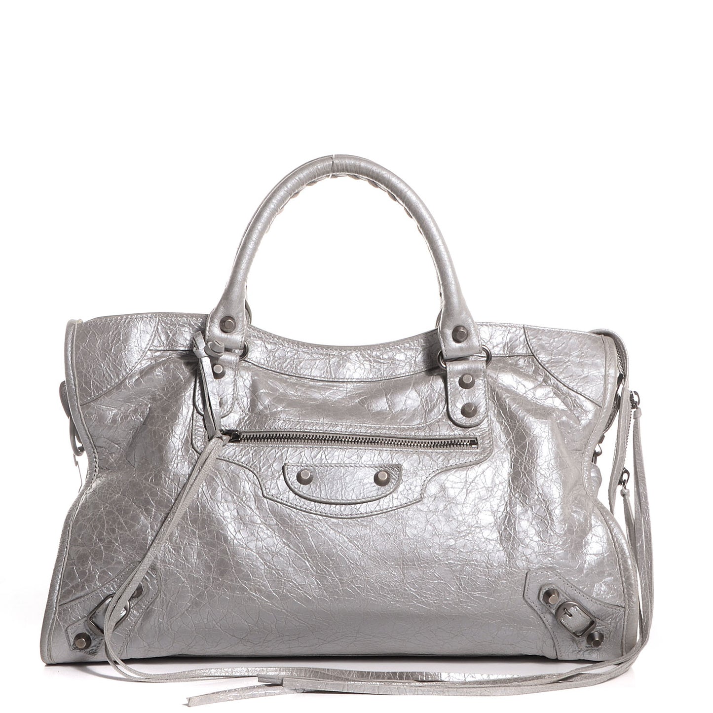 Agneau City Metallic Silver Hardware