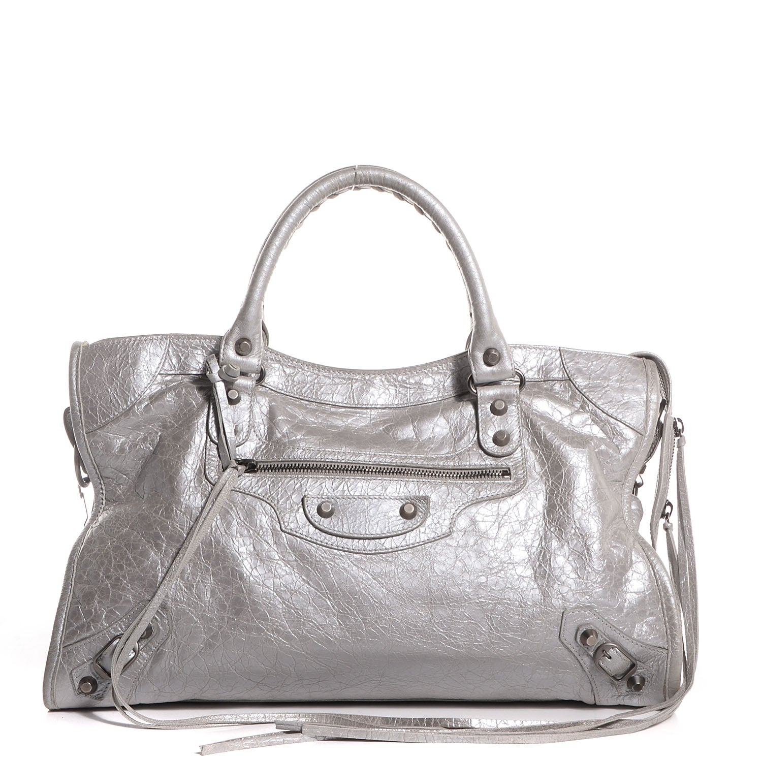 Balenciaga Agneau City Metallic Silver Hardware 1 of 11