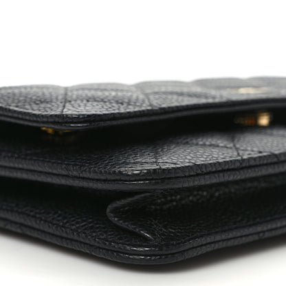 Chanel Caviar Quilted Wallet on Chain WOC Black 7 of 9