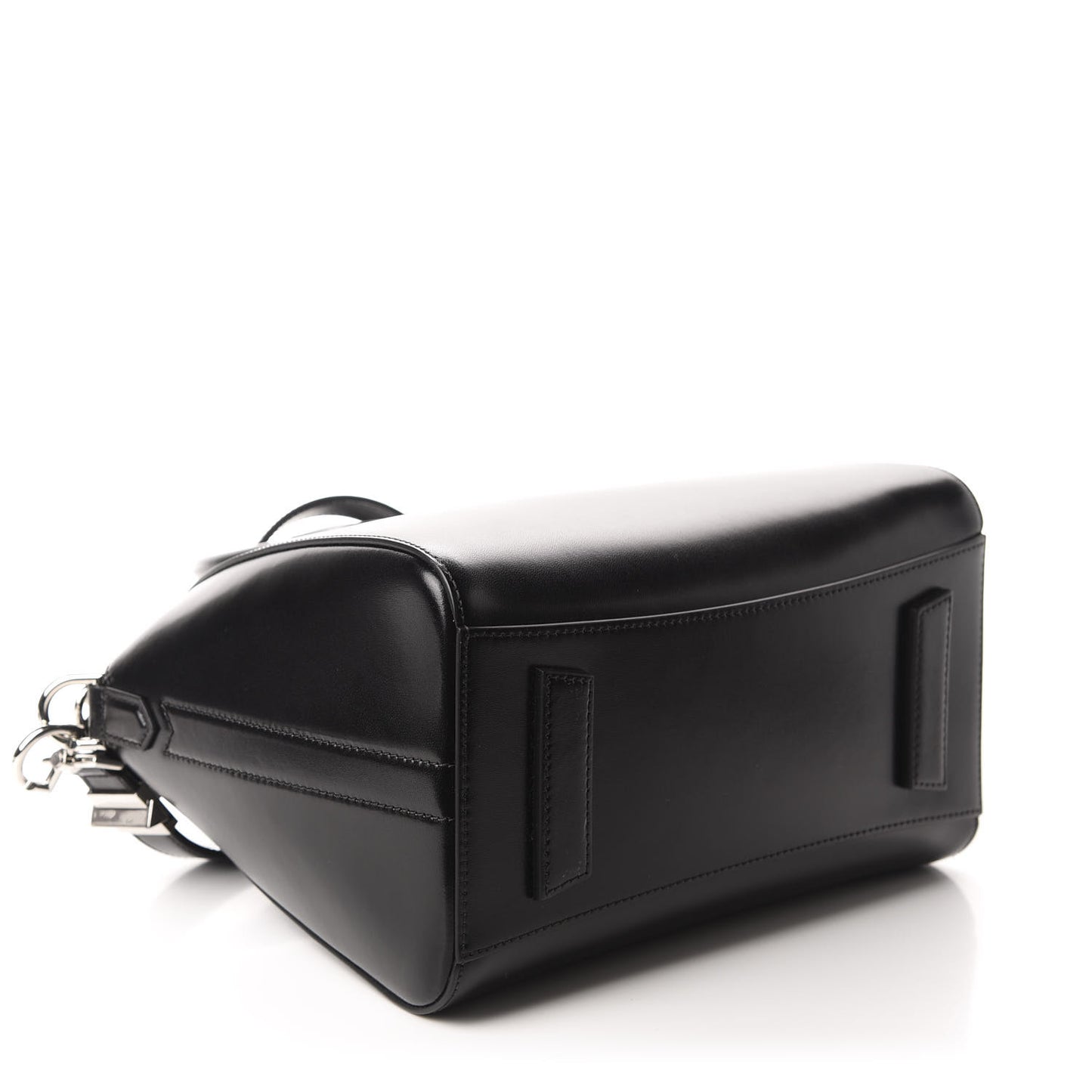 Shiny Lord Calfskin Small Antigona Black