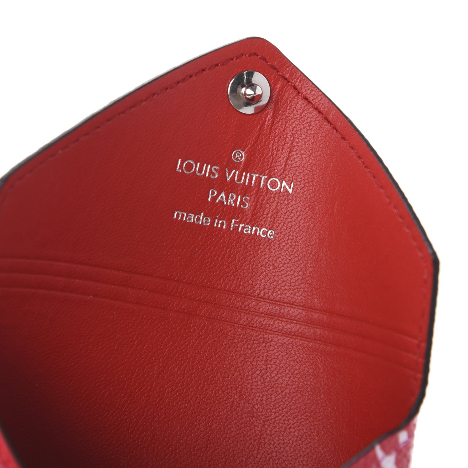 Louis Vuitton Monogram Escale Small Kirigami Pochette Insert Red 8 of 9