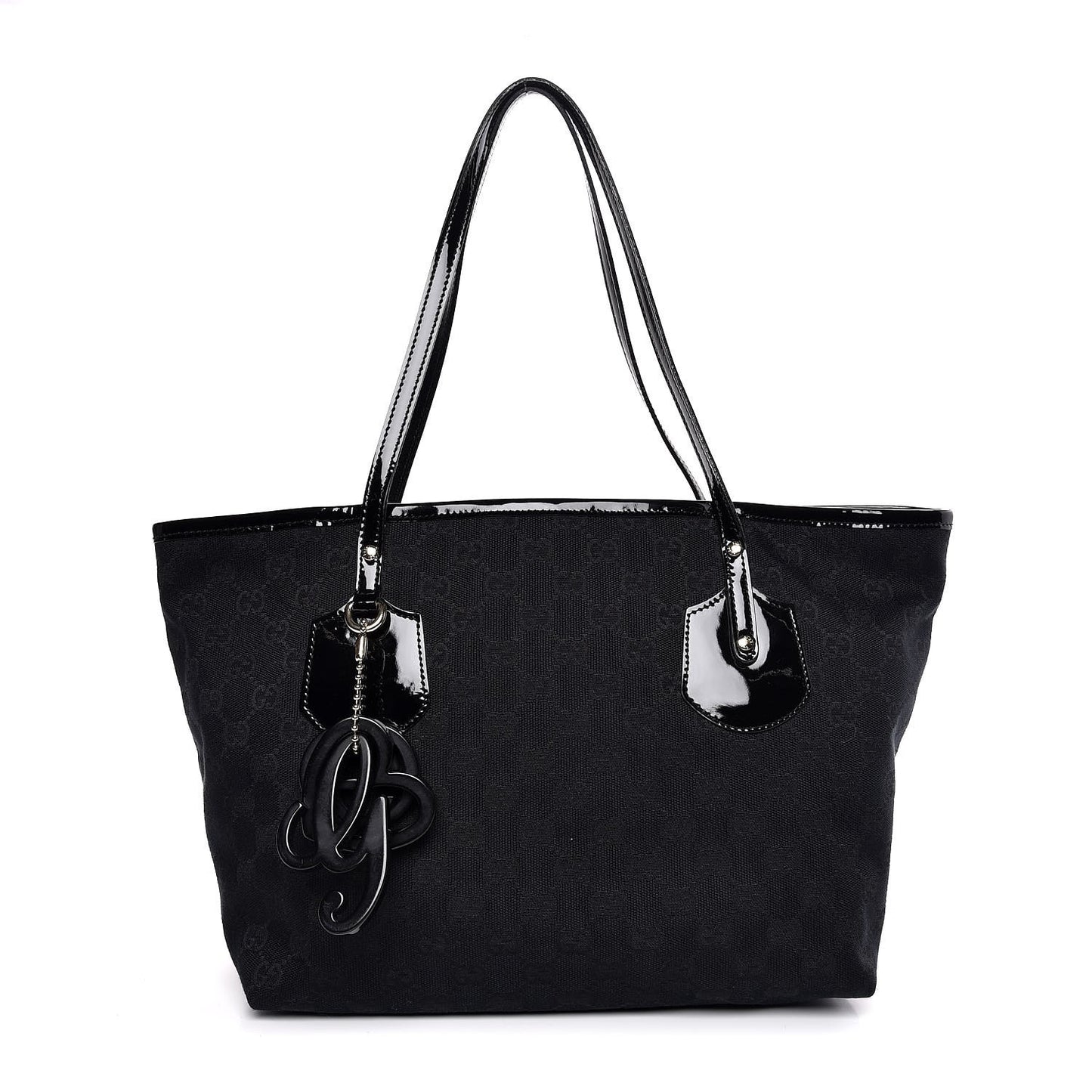 Patent Monogram Small Jolie Tote Black