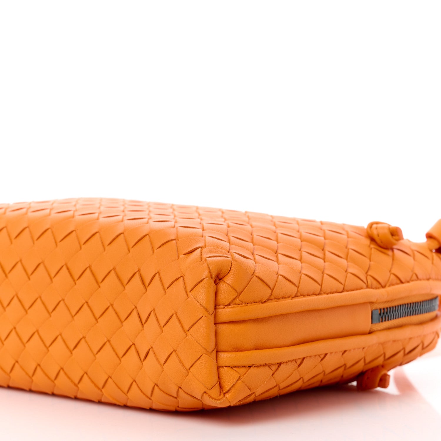 Bottega Veneta Nappa Intrecciato Nodini Crossbody Messenger Orange 11 of 11