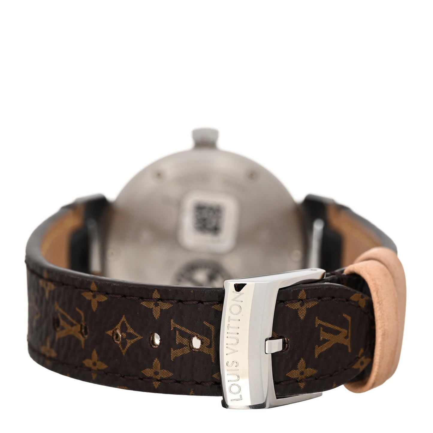 Stainless Steel Monogram 34mm Tambour World Tour Dial Quartz Watch