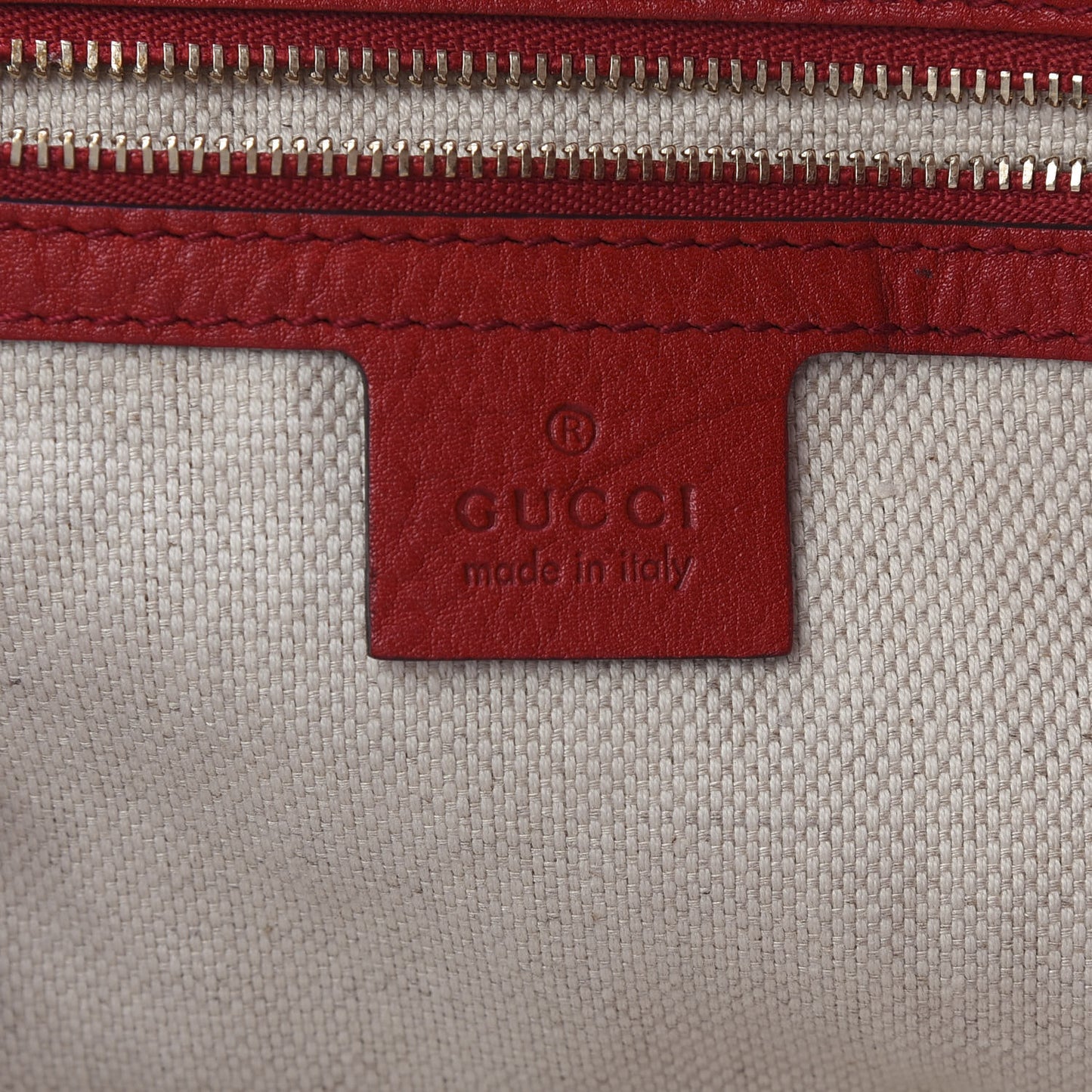 Pebbled Calfskin Large Soho Shoulder Bag Red