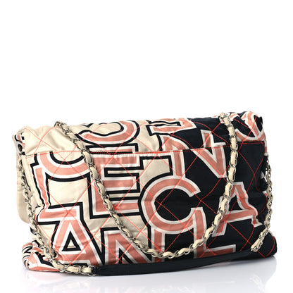 Chanel Nylon Printed Maxi Flap Multicolor 3 of 10