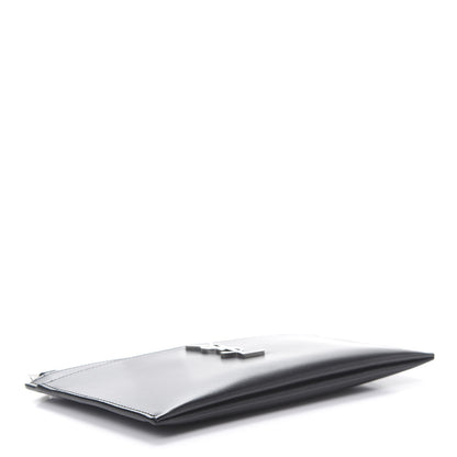 Saint Laurent Smooth Calfskin Monogram Zip Bill Pouch Black 4 of 8