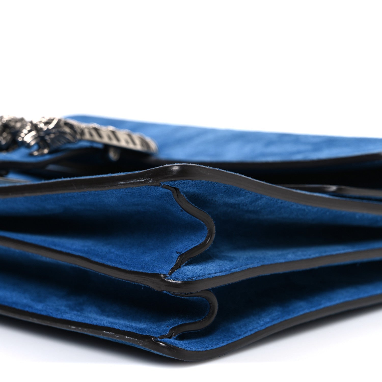 Gucci Suede Medium Dionysus Shoulder Bag Blue 10 of 11
