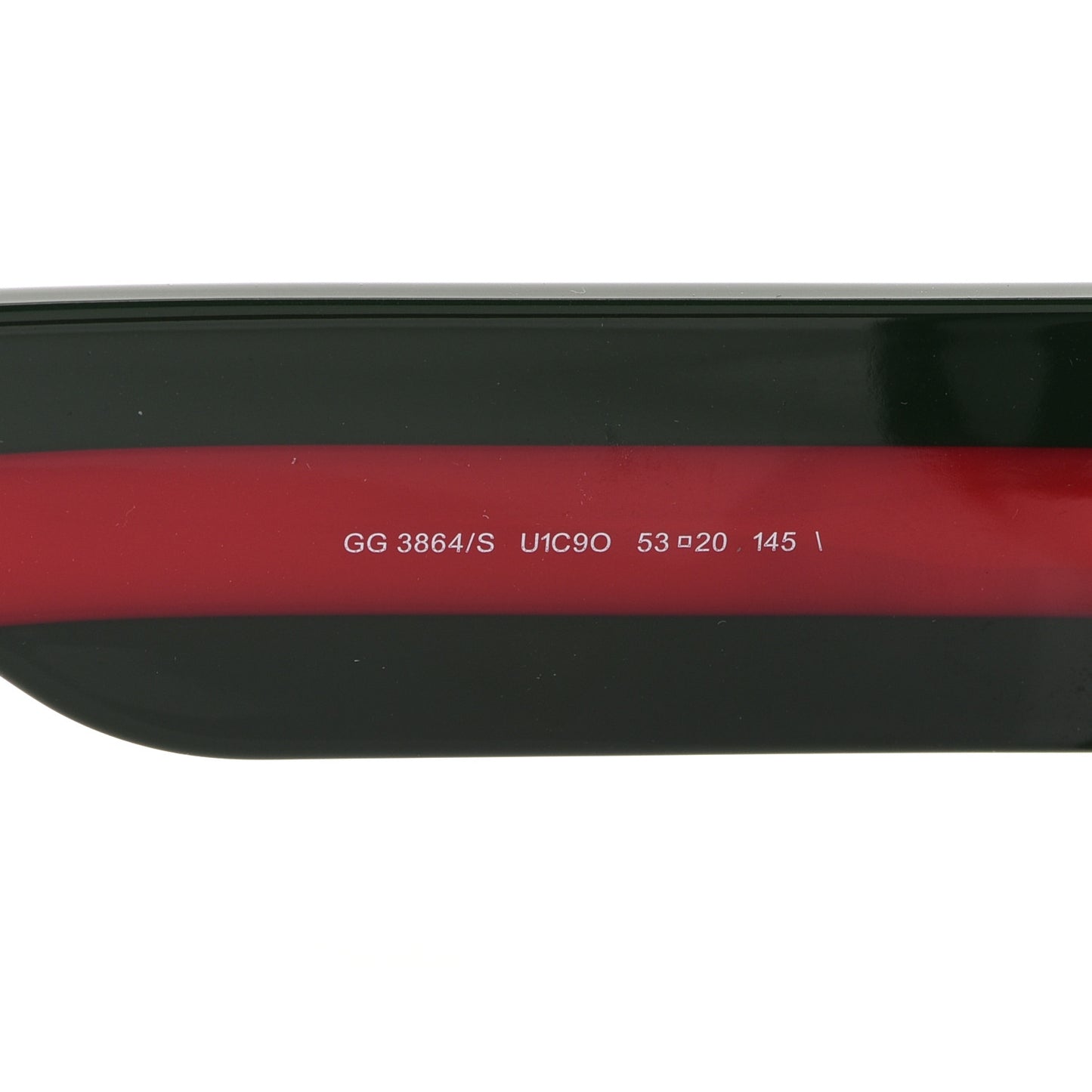 Acetate Oversized Rectangle Frame Web Sunglasses GG3864/S Black