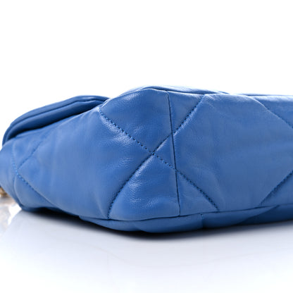 Chanel Lambskin Quilted Medium Chanel 19 Flap Blue 7 of 8