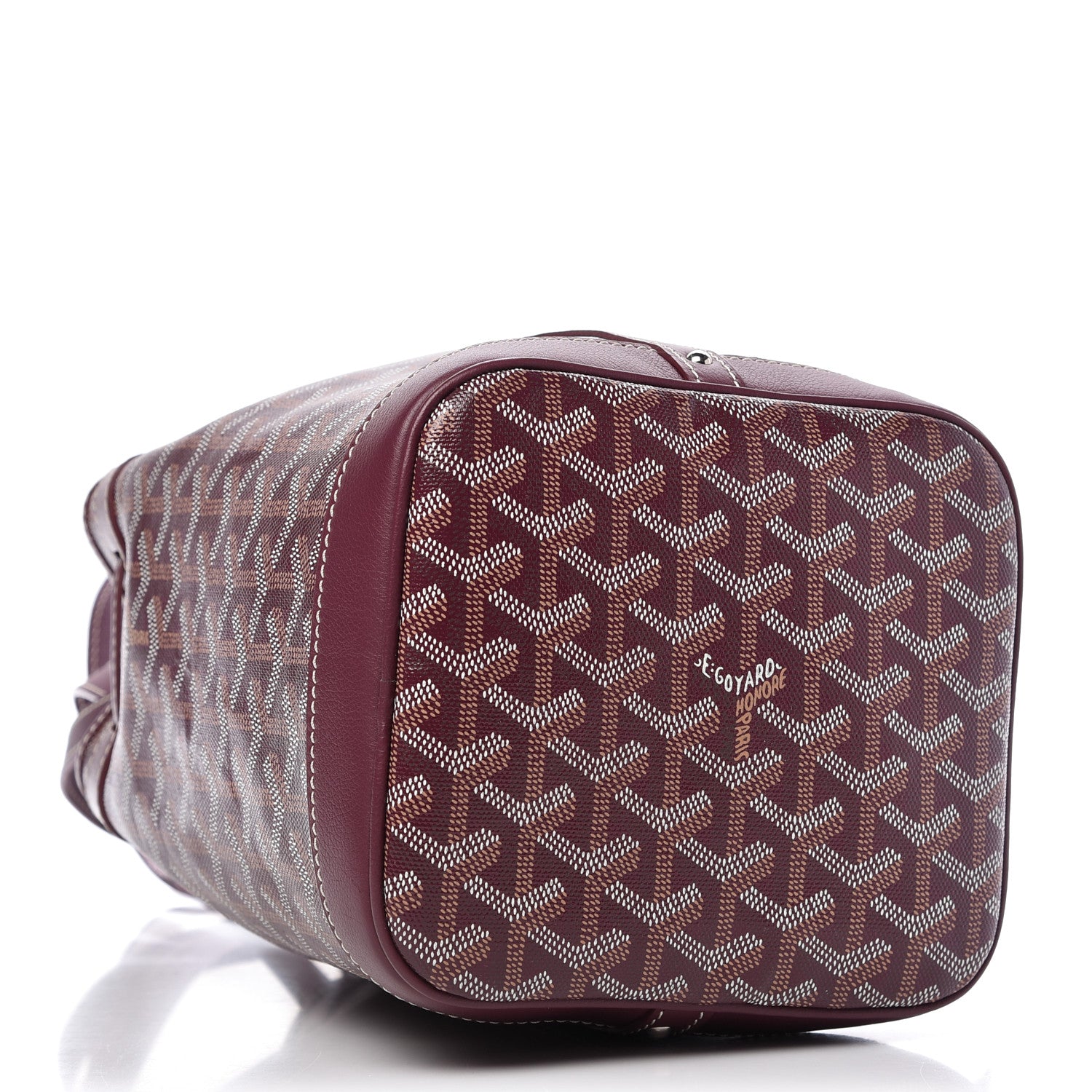 Goyard Goyardine Petit Flot Bucket Bag PM Burgundy 4 of 8