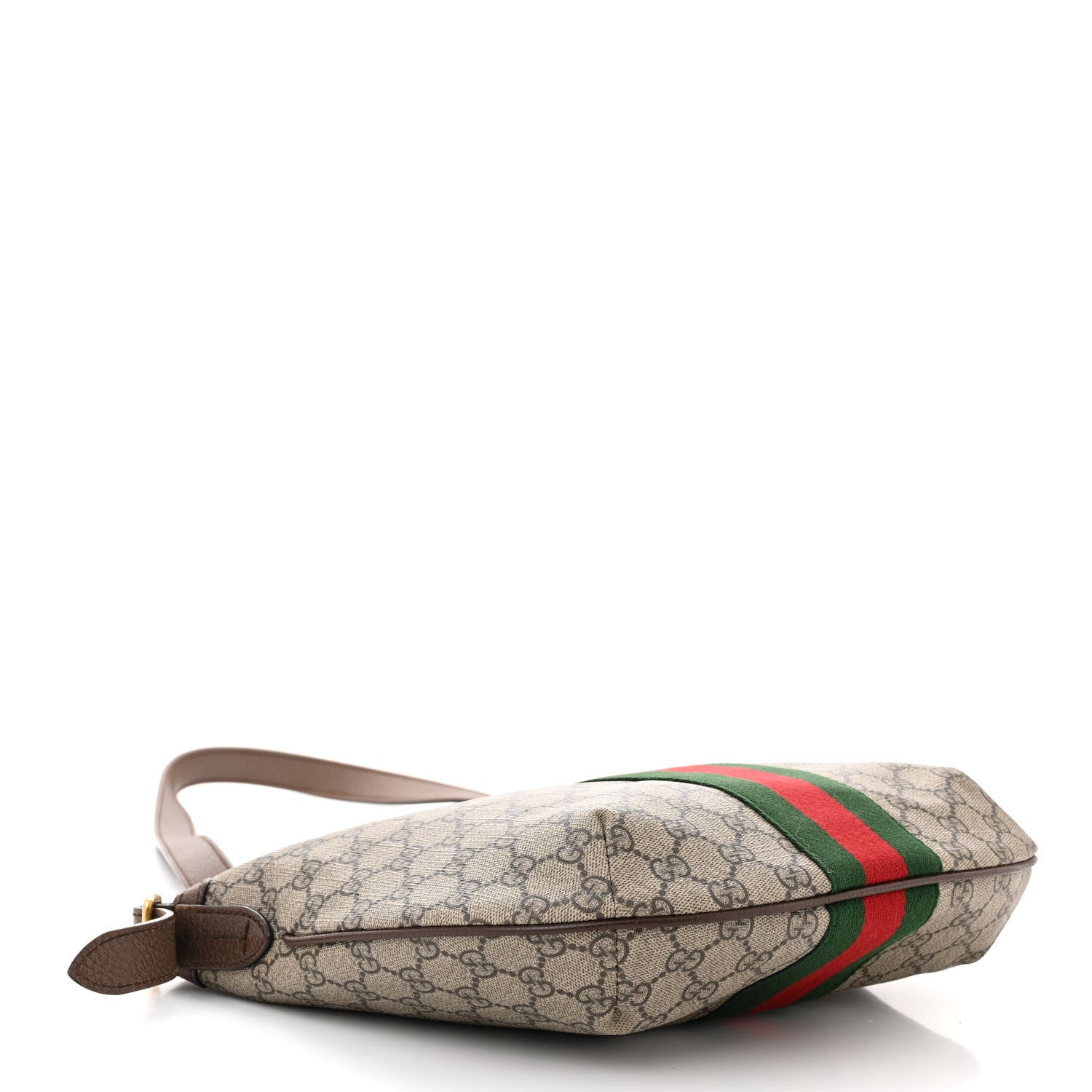 Gucci GG Supreme Monogram Web Small Ophidia Half Moon Hobo Brown 3 of 11