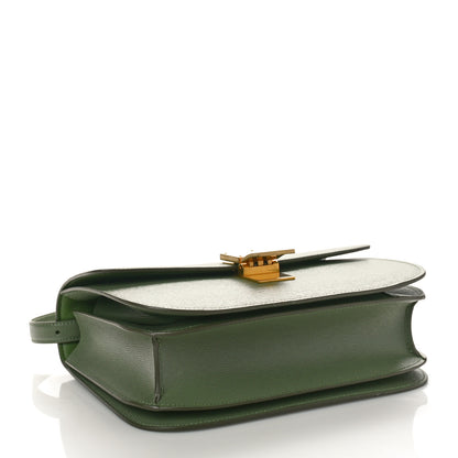 Celine Liege Calfskin Medium Classic Box Flap Bag Light Khaki 4 of 8