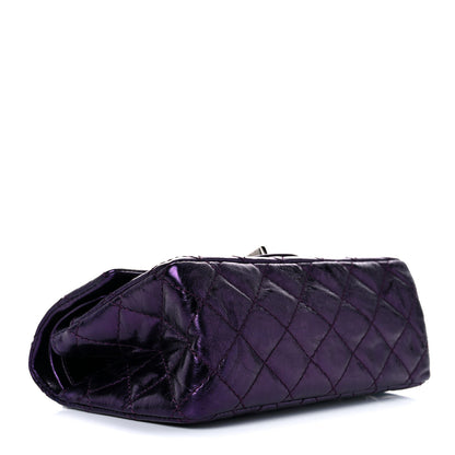 Chanel Metallic Calfskin Quilted 2.55 Reissue 224 Flap Purple 5 of 9