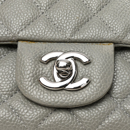 Chanel Caviar Quilted Mini Rectangular Flap Light Grey 8 of 13