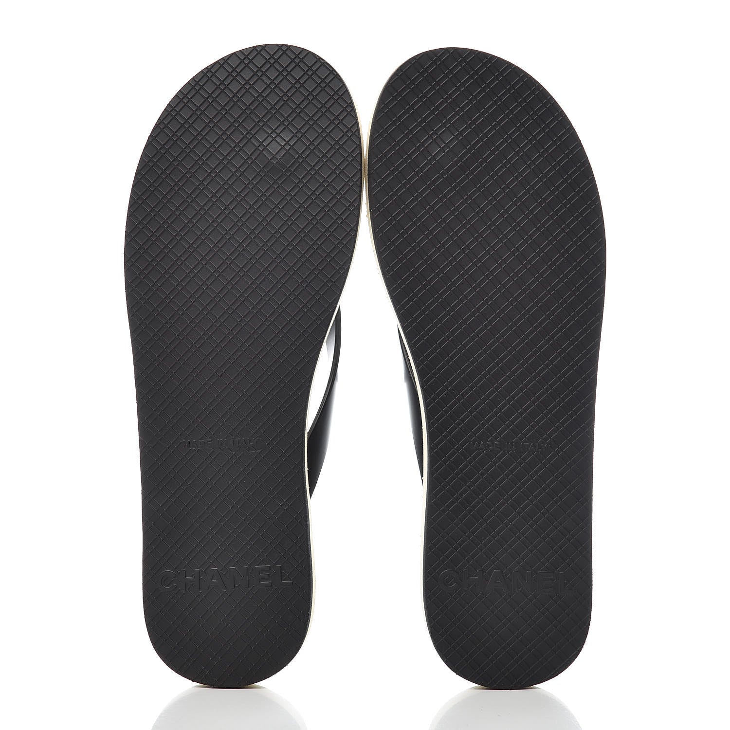 Chanel PVC Camellia Thong Sandals 40 Black 5 of 8