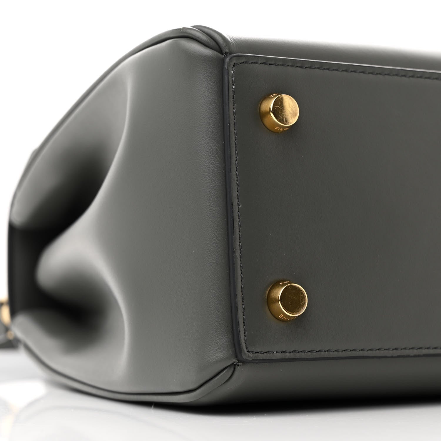 Celine Satinated Calfskin Small 16 Top Handle Bag Gray 11 of 12