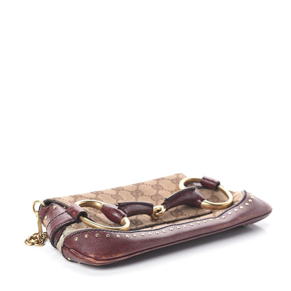 Gucci Monogram Studded Horsebit Clutch 4 of 10