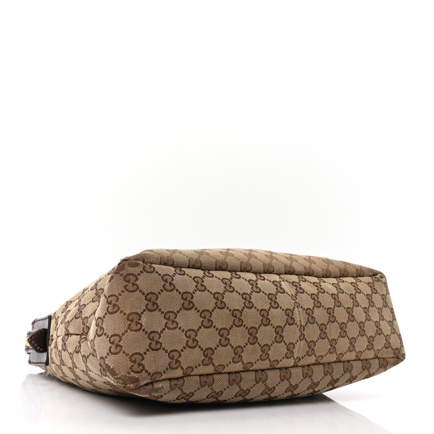 Monogram Medium Horsebit Chain Hobo Dark Brown