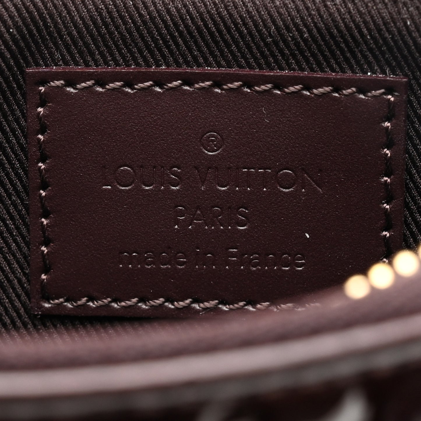 Vernis Monogram Mini Pochette Accessories Amarante