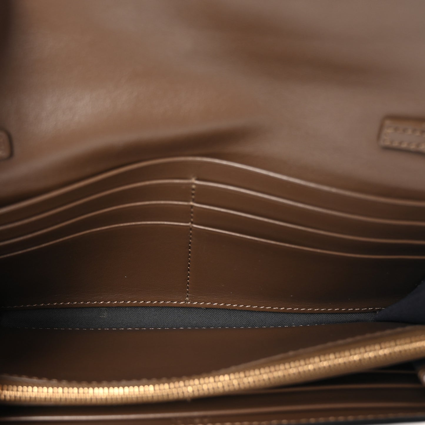 Vitello Soft F is Fendi Bi-Color FF 1974 Embossed Continental Envelope Wallet On Chain Maya Black